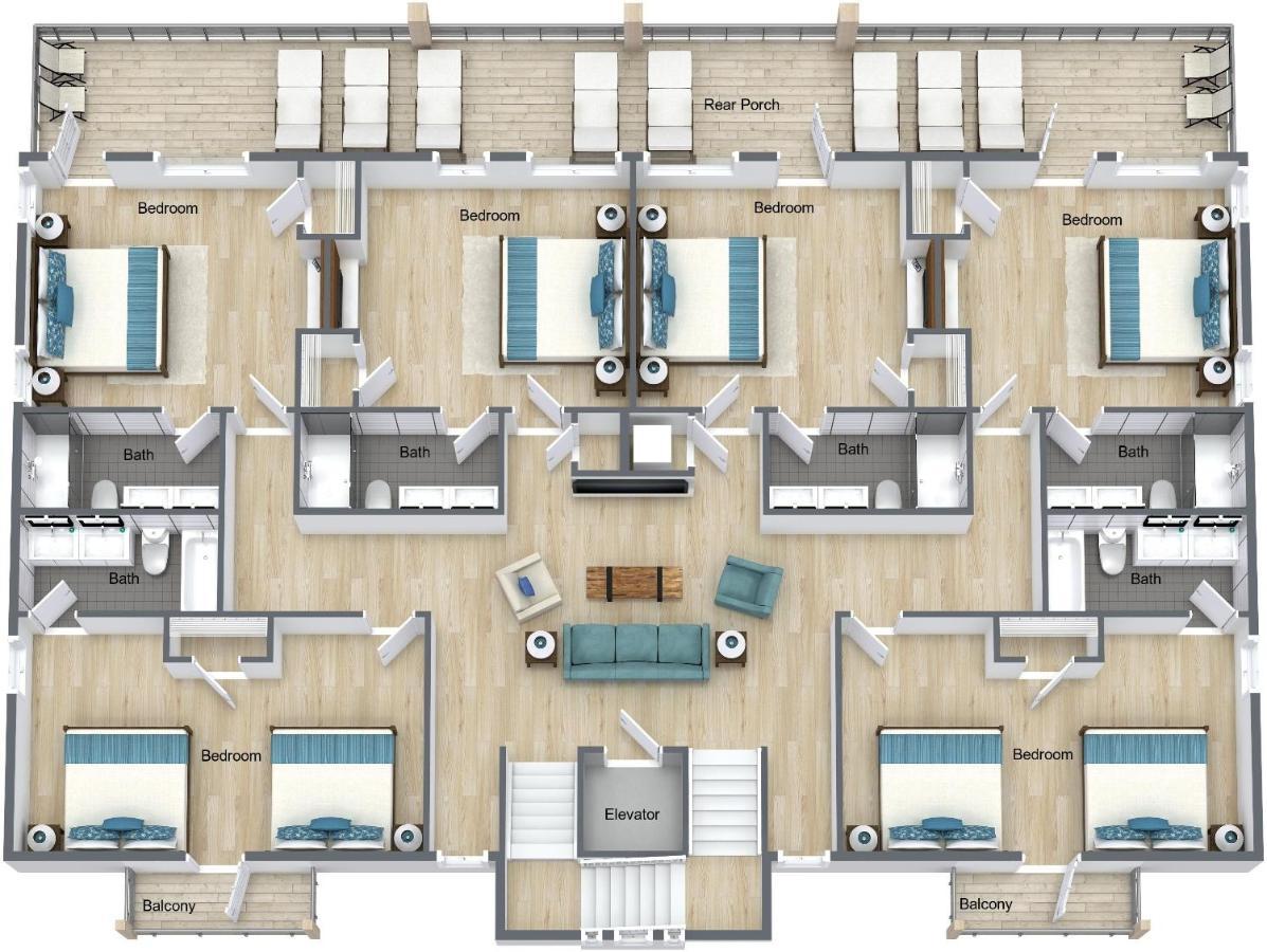 The Pearl Gulf Front W-Prvt Heated Pool, 12 Bdrm -12,5Bath Alvacationrentals Gulf Shores Exterior foto
